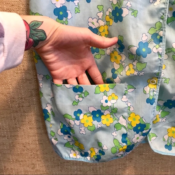 Vintage Groovy Floral Apron/Smock - Picture 5 of 8